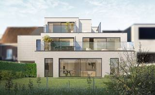 Ontdek Residentie Aloys, een eigentijds woonproject in het centrum van Ooigem, een charmante deelgemeente van Wielsbeke. Hier vloeien het levendige dorpsleven en de rustgevende natuur harmonieus samen tot de perfecte woonomgeving. Deze kleinschalige residentie omvat vijf moderne appartementen met oppervlaktes variërend van 70 m² tot 93 m². Het appartement is slim ingedeeld om optimaal gebruik te maken van de beschikbare ruimte, terwijl grote raampartijen zorgen voor een overvloed aan natuurlijk licht.
Het appartement beschikt over een gezellige woon- en eetkamer, een open keuken die je volledig naar eigen wens kunt samenstellen, één slaapkamer, een praktische badkamer, een handige berging en een tuintje met terras. Daarnaast zijn er grote garageboxen voorzien en is er een gemeenschappelijke fietsen- en vuilnisberging. Het gebruik van een warmtepomp, vloerverwarming en zonnepanelen maakt het appartement niet alleen comfortabel, maar ook energiezuinig, zodat je toekomstige energiefactuur onder controle blijft. Je kiest zelf de afwerkingsmaterialen voor keuken, badkamer, vloeren en binnendeuren. Zo kan je jouw appartement volledig naar jouw eigen wens laten inrichten.
Of je nu op zoek bent naar een warme thuis om zelf te bewonen of een slimme investering, Residentie Aloys is in beide gevallen een uitstekende keuze.
Contacteer ons en ontdek alle details!