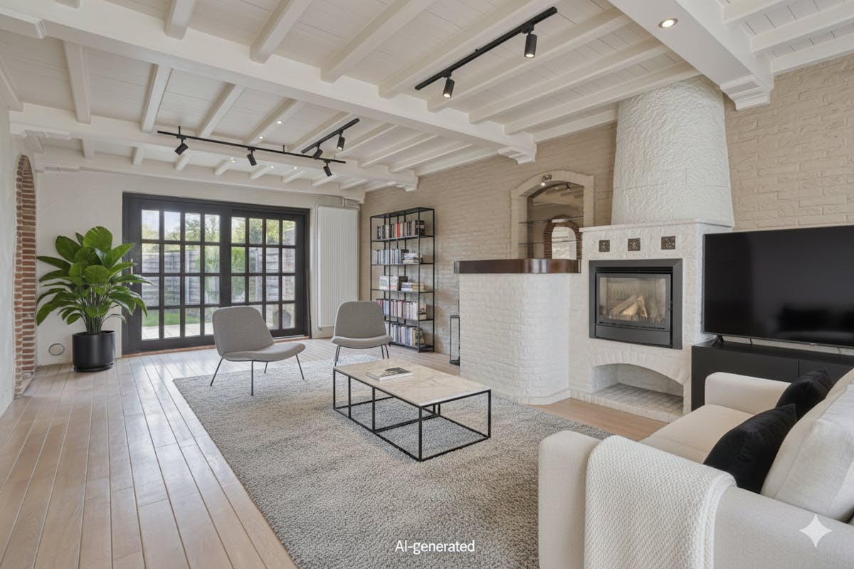 Huis met 2-3 slaapkamers, garage en loods (180m²) in Assebroek - foto 5