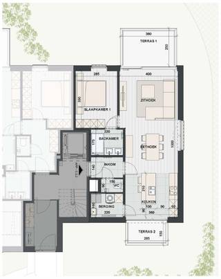 Dit<strong> gelijkvloersappartement </strong>(74,85m²) aan de westkant van <strong>Residentie Reiger</strong> biedt een<strong> comfortabele en rustige woonomgeving</strong>, <strong>omgeven door groen</strong>.<br />De <strong>doorkijkindeling</strong> zorgt voor <strong>een lichtrijke en open leefruimte</strong>, met een <strong>prachtig uitzicht</strong> op het <strong>omliggende groene landschap</strong>.<br /><br />Dit appartement beschikt over <strong>1 slaapkamer.</strong><br />Door de <strong>terrassen aan beide zijden</strong> (9,50m² en 4,30m²) kun je op elk moment van de dag <strong>genieten van het buitenleven</strong>.<br />Dankzij de <strong>energiezuinige lucht-waterwarmtepomp</strong> woon je hier <strong>comfortabel met een laag energieverbruik</strong>.<br />De <strong>duurzame materialen</strong> en <strong>moderne afwerking</strong> maken dit appartement een perfecte keuze voor wie houdt van <strong>hedendaags wonen in een natuurlijke omgeving</strong>.<br /><br />Parkeren is mogelijk in de <strong>ondergrondse garageboxen of staanplaats.</strong><br /><br />Een unieke kans voor wie op zoek is naar een <strong>stijlvol en energiezuinig appartement</strong> met een <strong>rustige ligging</strong>, op korte afstand van het <strong>centrum van Ingelmunster.</strong>