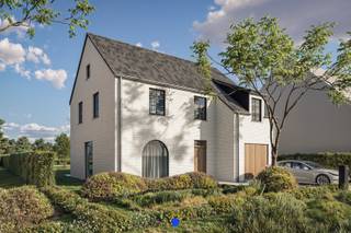 Binnenkort start de bouw van deze nieuwbouwwoning met landelijk karakter in een rustige en natuurlijke omgeving.<br /><br /><strong>Indeling:</strong><br />Inkomhal met gastentoilet, ruime & lichtrijke woonkamer met aansluitend de open keuken met eiland. Afzonderlijke berging. Inpandige garage met technieken en wasplaats.<br />Op het verdiep: nachthal, apart toilet, 4 slaapkamers en badkamer met ligbad & douche. Zolderverdieping met vaste trap<br />Terras met tuin & gazon.<br /><br /><strong>Details:</strong><br />- opstart werken najaar 2026<br />- vloerverwarming met warmtepomp & 8 zonnepanelen<br />- pvc schrijnwerk<br />- afwerking binnen nog mogelijk naar eigen smaak<br />- prijs exclusief 12% registratierechten op de grond en 21% btw op de constructie.<br /><br /><strong>Contact:</strong><br />Voor meer informatie of een bezoek aan de werf, contacteer Stijn op 0491 61 42 19 of info@stijndebusschere.be