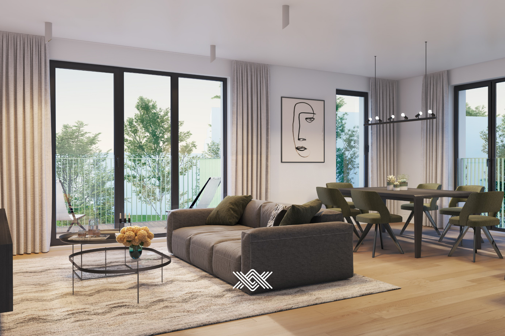 Nieuwbouwappartement met 2 slaapkamers in Gent - photo 4