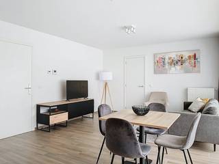 Gemeubeld appartement op de 4de verdieping met 1 slaapkamer, terras en kelderberging. Gelegen op wandelafstand van het Noordstation en beschikt...