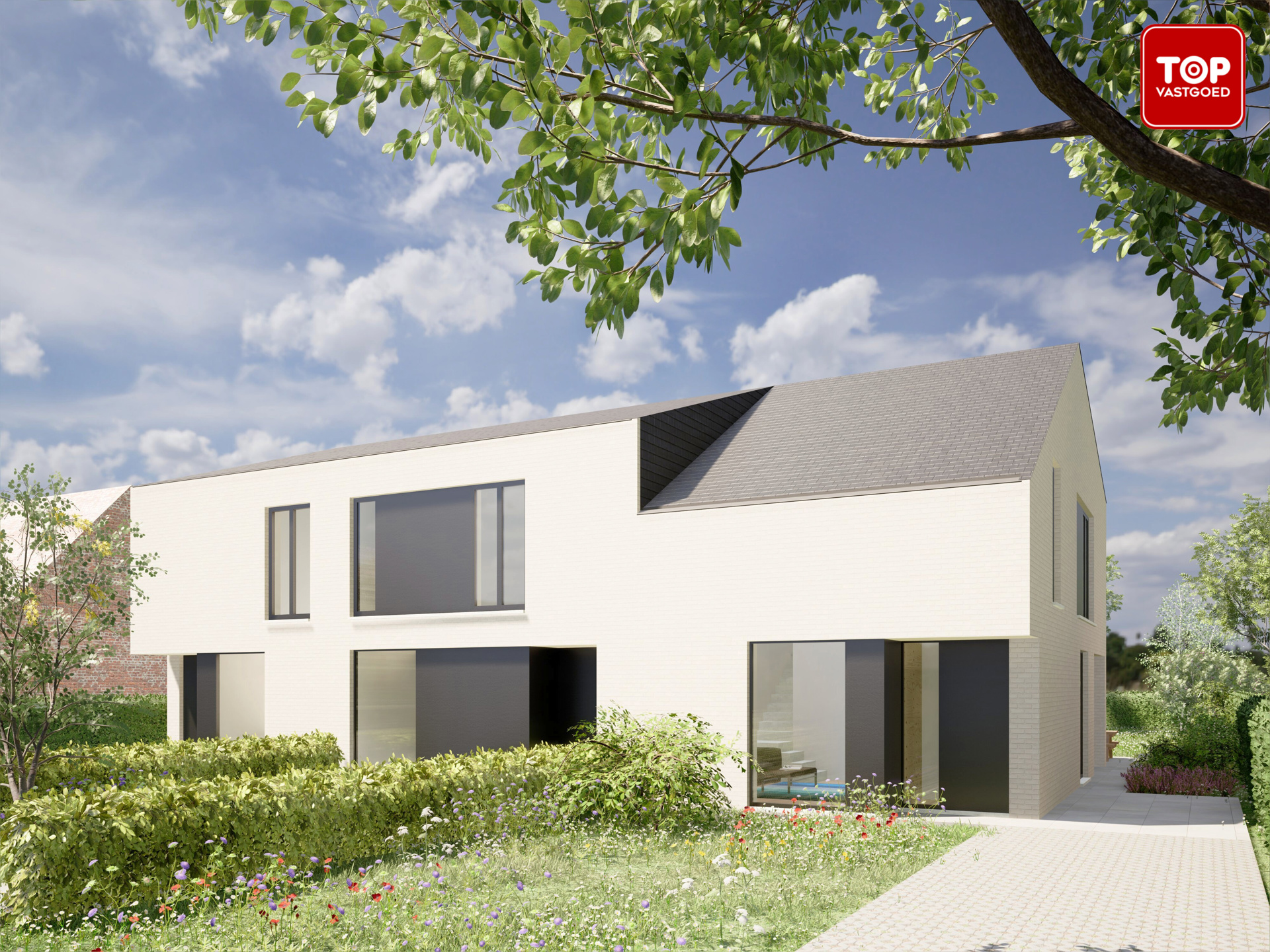 Moderne gesloten nieuwbouw op een top locatie in de Gentse rand - foto 4