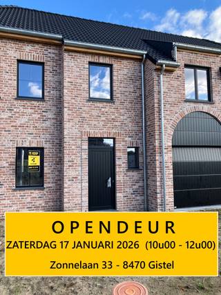 INDELING VAN DE WONINGGELIJKVLOERS- Inkomhal- Gastentoilet- Leefruimte met open keuken- Trap naar boven- Berging/wasplaats- Carport aan de...