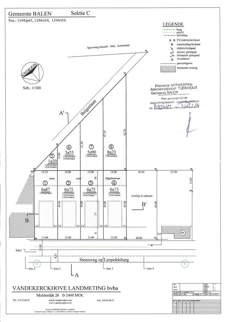Ruime bouwgrond van 14a 98ca voor open bebouwing in Balen - foto 5