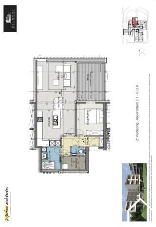 Appartement met 1 slaapkamer gelegen op de tweede verdieping: Inkom met apart toilet, berging en ingerichte badkamer. Leefruimte met open ingerichte keuken. Slaapkamer en leefruimte met aansluitend terras.<br />Wil je genieten van de charme van historisch Ieper, zonder in te leveren op moderne luxe en comfort? Welkom bij Residentie Skyfall, de nieuwste toevoeging aan het prestigieuze wooncomplex langs de Basculestraat, naast onze geliefde residenties Infinity en Serengeti. Deze unieke locatie biedt het beste van twee werelden: de rust van een oase, op slechts een steenworp afstand van het bruisende centrum van Ieper, vlakbij de iconische Menenpoort.
Met in totaal 18 stijlvolle appartementen, variërend van 1-, 2- tot 3-slaapkamers, is Residentie Skyfall ontworpen met jouw comfort in gedachten. Elk appartement is uitgerust met vloerverwarming voor ultieme behaaglijkheid. Bovendien bieden overhangende terrassen boven een schilderachtige waterpartij en uitzicht op de weelderige binnentuin een extra vleugje sereniteit.
In een tijd waarin energieprijzen blijven stijgen, zetten wij in op duurzaamheid. Onze appartementen voldoen aan hoge isolatienormen en zijn uitgerust met individuele warmtepompen voor zowel warm water als centrale verwarming. En dat alles conform de geldende EPB-regelgeving.
Bij Residentie Skyfall draait het niet alleen om wonen, maar ook om een levensstijl. Kies uit een scala aan opties zoals autostaanplaatsen, garages, bergingen en fietshaken, allemaal beschikbaar in onze goed bereikbare ondergrondse garage.
Met een tijdloze architectuur, het gebruik van hoogwaardige materialen en een scherp oog voor detail, biedt Residentie Skyfall een ongeëvenaarde woonervaring en investeringsmogelijkheid. Dit is jouw ideale thuis in de Westhoek, of je nu jong of oud bent."
