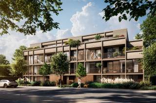 LET OP: deze appartementen hebben een vaste prijs en zijn dus niet onderhevig aan prijsindexeringen, wat een grote troef is!<br />Dit appartement kan gekocht worden aan 6% btw, niet enkel op de constructie, maar ook op de grond (ipv. 12% registratierechten).<br /><br />Het appartement is gelegen in een hoogstaand afgewerkte parkresidentie, bestaande uit 4 bouwlagen (in totaal 12 appartementen), en is gelegen op wandelafstand van Lokeren centrum.<br />De perfect zuidoriëntatie zorgt ervoor dat men een maximale bezonning heeft en een mooi uitzicht op het park van het Verloren Bos.<br /><br />Wat u nodig heeft van winkels ... is binnen handbereik.<br /><br />Het appartement beschikt over 89,34 m² (excl. 9,05 m² terras).<br />Het terras heeft een perfecte zuid tot zuidwest oriëntatie. <br />De groten glaspartijen, het vrije uitzicht en de open leefruimte maken dit des te meer tot een oase van rust.<br /><br />Het appartement beschikt over privatieve zonnepanelen, vloerverwarming die tevens ook kan koelen in de zomer, een geothermische warmtepomp met diepte boringen, een maatkeuken, etc. en dit zijn slechts enkele positieve troeven van dit appartement....<br /><br />Daar we naar een E-peil van 20 gaan, kan een kandidaat-koper voor de eerste 5 jaren vrijgesteld worden van het betalen van het Kadastraal Inkomen (KI) van zijn/haar appartement.<br /><br />Een kelderberging op het gelijkvloers kan bijgekocht worden, evenals een autostaanplaats.<br /><br />De fiets kan men parkeren in de gemeenschappelijk, afgesloten fietsenberging.<br /><br />De bereikbaarheid is TOP door onder meer de ligging tov. het centrum van Lokeren (slechts 2 straten van de markt en te voet op 700 m), voor pendelaars op 400 m van het treinstation en op enkele honderden meters van een busknooppunt, ... <br /><br />Indien u meer info wenst of een bezoek ter plaatse, aarzel dan niet en neem gerust contact op met Pieterjan Windey op pw@entree.be of gsm 0472 80 20 65<br />