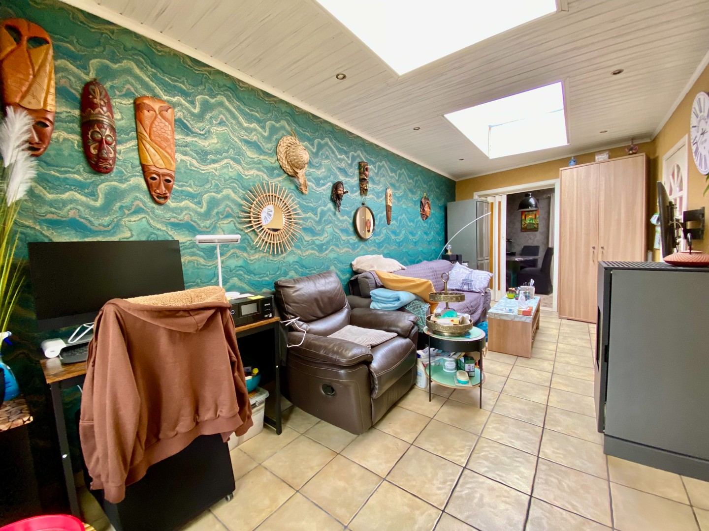 Schitterend gelegen woning met 3 slpkmr, kkn, bdkr, veranda, tuin, garage met uitweg achteraan - foto 4