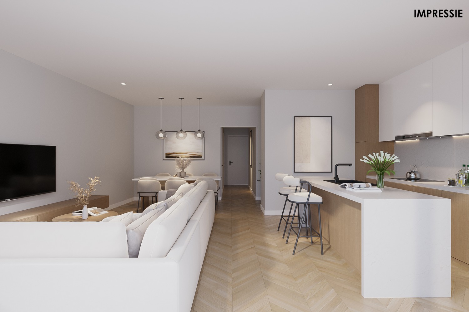 Nieuwbouw BEN app. met 2 slpkrs en terras - foto 5