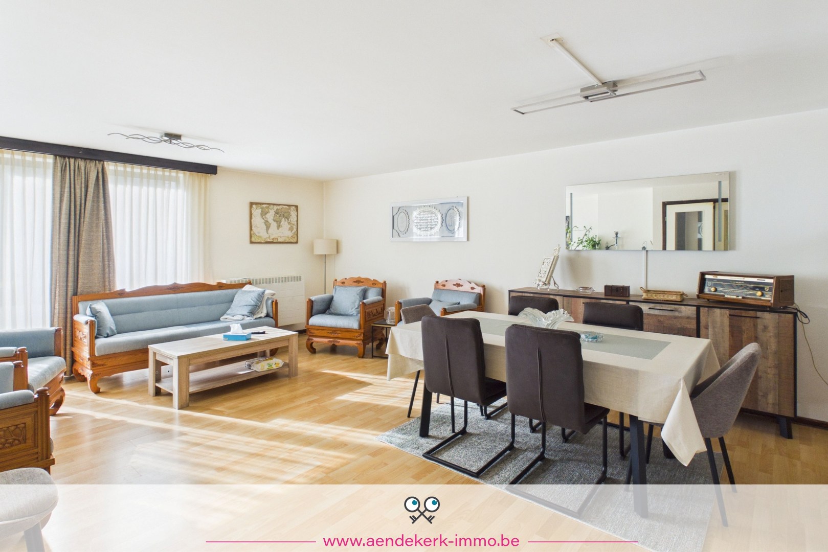 Ruim gelijkvloers appartement met 3 slaapkamers, garage en kelderberging - foto 4