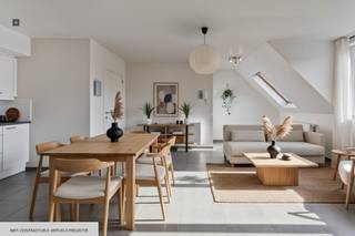 Layout: 3°V.: - entrance hall- bright living space with open kitchen- bedroom with access to balcony- bathroom equipped with a washbasin, bath...