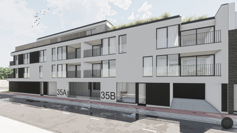 KORTEMARK: Appartement 2.05 met 2 slaapkamers en zitterras gelegen op de tweede verdieping van Nieuwbouwresidentie Mila en Nora - foto 2
