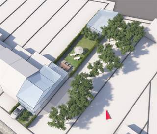 <p><span>Bouwgrond - Centraal gelegen wijk - 261m² </span></p><p><span> </span></p><p><span>Bouwvoorschriften:</span></p><p><span>- Ééngezinswoning - Gesloten bebouwing</span></p><p><span> </span></p><p><span>- 2 Bouwlagen + verdiep schuin dak mogelijk</span></p><p><span> </span></p><p><span>Bouwdiepte:</span></p><p><span>- Bouwvrije voortuinstrook 4m diep (3,95m)</span></p><p><span>- Gelijkvloers 17m diep</span></p><p><span>- 1e Verdiep 13m diep</span></p><p><span>- Verdiep onder schuin dak 9m diep</span></p><p><span> </span></p><p><span>Bouwhoogte:</span></p><p><span>6 meter hoog vanaf trottoirniveau tot bovenkant van de kroonlijst.</span></p><p><span>Tussen 9m en 13m (vanaf schuin dak tot kroonlijst achtergevel 1e verdiep) plat dak op zelfde hoogte als die van de voorgevel</span></p><p><span>Gelijkvloers van 13m tot 17m plat dak</span></p><p><span>Nok schuin dak Ca. 9m hoogte</span></p><p><span> </span></p><p><span> </span></p><p><span>Bijgebouw:</span></p><p><span>- mogelijk op 10m vanaf achtergevelbouwlijn</span></p><p><span>- maximum oppervlakte 25% van de grond (65m²)</span></p><p><span>- maximum 3m hoog </span></p><p><span>- schuindak toegelaten met nok op 6m hoog, de nok dient telkens 3m van de zij-perceelsgrenzen te zijn.</span></p><p><span> </span></p><p><span> </span></p><p><span>Troeven:</span></p><p><span>- Groot bijgebouw mogelijk (65m²)</span></p><p><span>- Zeer rustig gelegen</span></p><p><span>- Centraal gelegen</span></p><p><span>- Alle nutsvoorzieningen aanwezig in de straat</span></p><p><span>- Dicht bij openbaar vervoer</span></p><p><span>- Kindvriendelijke wijk</span></p><p><span>- Dicht bij scholen en winkels</span></p><p><span>- Oriëntatie achtergevel N-O</span></p><p><span> </span></p>