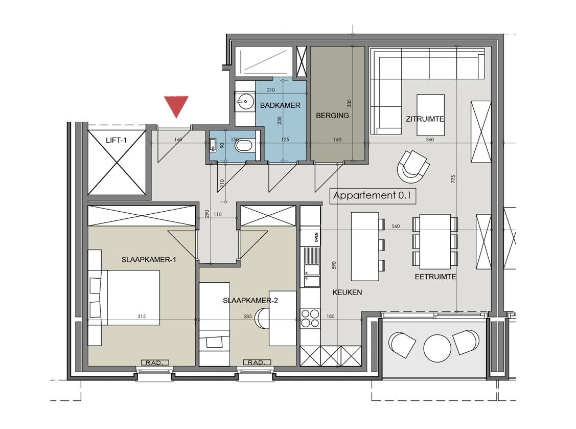 Nieuwbouwappartement Residentie Anna-Lex te Passendale - foto 3