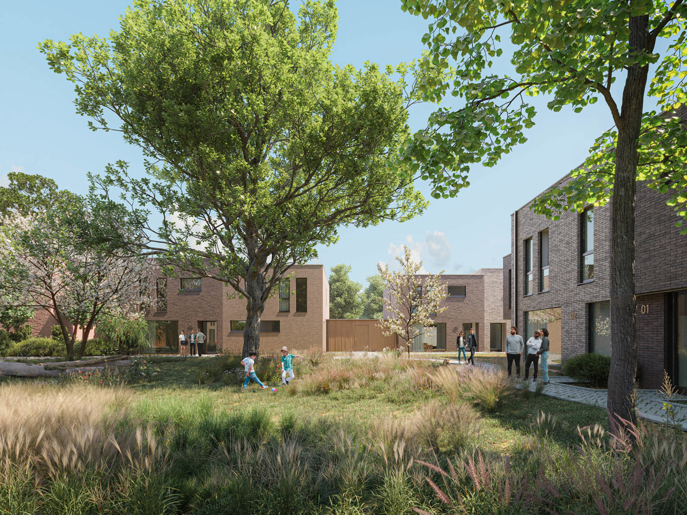 Woonerf met 12 doorzonwoningen - foto 3