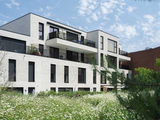 <strong>Ruim nieuwbouwappartement met drie slaapkamers en zonneterras.</strong><br /><br />Lichtrijk doorzonappartement van 121 m² met drie slaapkamers en twee badkamers, ideaal gelegen nabij het Industriemuseum en het groene Baudelopark. Ook het bruisende Dok Noord, met hippe restaurants en hotspots, ligt vlakbij.<br /><br />Dankzij de ligging in de tweede bouwzone geniet het appartement van een rustige, autoluwe woonomgeving, weg van het doorgaande verkeer.<br /><br /><u>Indeling van het appartement op de 2<sup>de</sup> verdieping:</u><br />Inkomhal met vestiaire en gastentoilet. <br /><br />Leefruimte met aanpalend de kwalitatieve en volledig ingerichte keuken. De eetplaats grenst aan de keuken, die op zijn beurt toegang biedt tot het ruime en zonnige terras. De leefruimte is tevens voorzien van een bureaugedeelte. <br /><br />Via de nachthal vinden we drie slaapkamers, waarvan een hoofdslaapkamer met ensuite badkamer en een andere kamer met toegang tot het terras. Verderop de hal nog een aparte badkamer met wastafel, inloopdouche en toilet. <br /><br />Het appartement is ook voorzien van een praktische berging/wasplaats.<br /><br />De kwalitatieve afwerking met parket en vloerverwarming, aangesloten op het stadsnet, zorgt voor extra wooncomfort.<br /><br />Daarnaast bestaat de mogelijkheid tot aankoop van een ondergrondse autostaanplaats (€ 55.000).<br /><br /><strong>Ruim en comfortabel wonen, met groen en het bruisende stadsleven binnen handbereik.</strong>