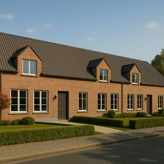 Nieuw te bouwen ruime rijwoning. Ligging net buiten het centrum vlakbij het Bargepark. U heeft vlotte bereikbaarheid tot de E40 en N370 waardoor u...