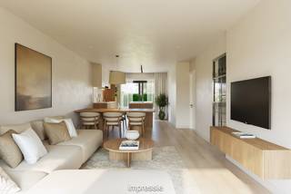 Op een gunstig gelegen perceel in Kessel, vlakbij het centrum, winkels, scholen en openbaar vervoer, bevindt zich deze energiezuinige nieuwbouwwoning (BEN) met drie slaapkamers. De woning biedt een aangename woonomgeving met een groen uitzicht, gecombineerd met hedendaags wooncomfort volgens de strengste energienormen.<br /><br />Deze stijlvolle halfopen bebouwing wordt uitgerust met een warmtepomp, zonnepanelen, een volledig ingerichte keuken en een moderne badkamer. Bovendien krijgt u nog inspraak in de afwerking, volledig volgens het lastenboek.<br /><br />Let op: de getoonde afwerking is louter indicatief en vormt geen weergave van de specificaties in het lastenboek.<br /><br />Via de inkomhal met gastentoilet betreden we de woning. De lichtrijke leefruimte biedt voldoende plaats voor een gezellige zithoek en een aparte eetruimte. De open keuken sluit hier naadloos op aan en wordt voorzien van kwalitatieve toestellen. Vanuit de leefruimte heeft u directe toegang tot het ruime terras en de zuidoost georiënteerde tuin, waar u in alle rust en privacy kunt genieten. Op het gelijkvloers bevindt zich eveneens een praktische berging.<br />Op de eerste verdieping geeft de nachthal toegang tot twee slaapkamers en een badkamer, uitgerust met een dubbele lavabo, inloopdouche en toilet. Mits de nodige aanpassingen kan de zolderverdieping worden ingericht als een volwaardige derde slaapkamer, met bijkomende bergruimte.<br />Een parkeerplaats dient verplicht bij aangekocht te worden. In de voortuin wordt bovendien een fietsenberging voorzien in een stalen constructie.<br /><br />Dit is een uitstekende opportuniteit als u op zoek bent naar een kwalitatieve nieuwbouw woning met 3 slaapkamers op een centrale locatie. Contacteer ons voor meer informatie op 0474/78 07 73 of neem een kijkje op www.boonstravastgoed.be.<br /><br />Bijzonderheden:<br />- Nieuwbouw<br />- 3 slaapkamers<br />- Centrale locatie