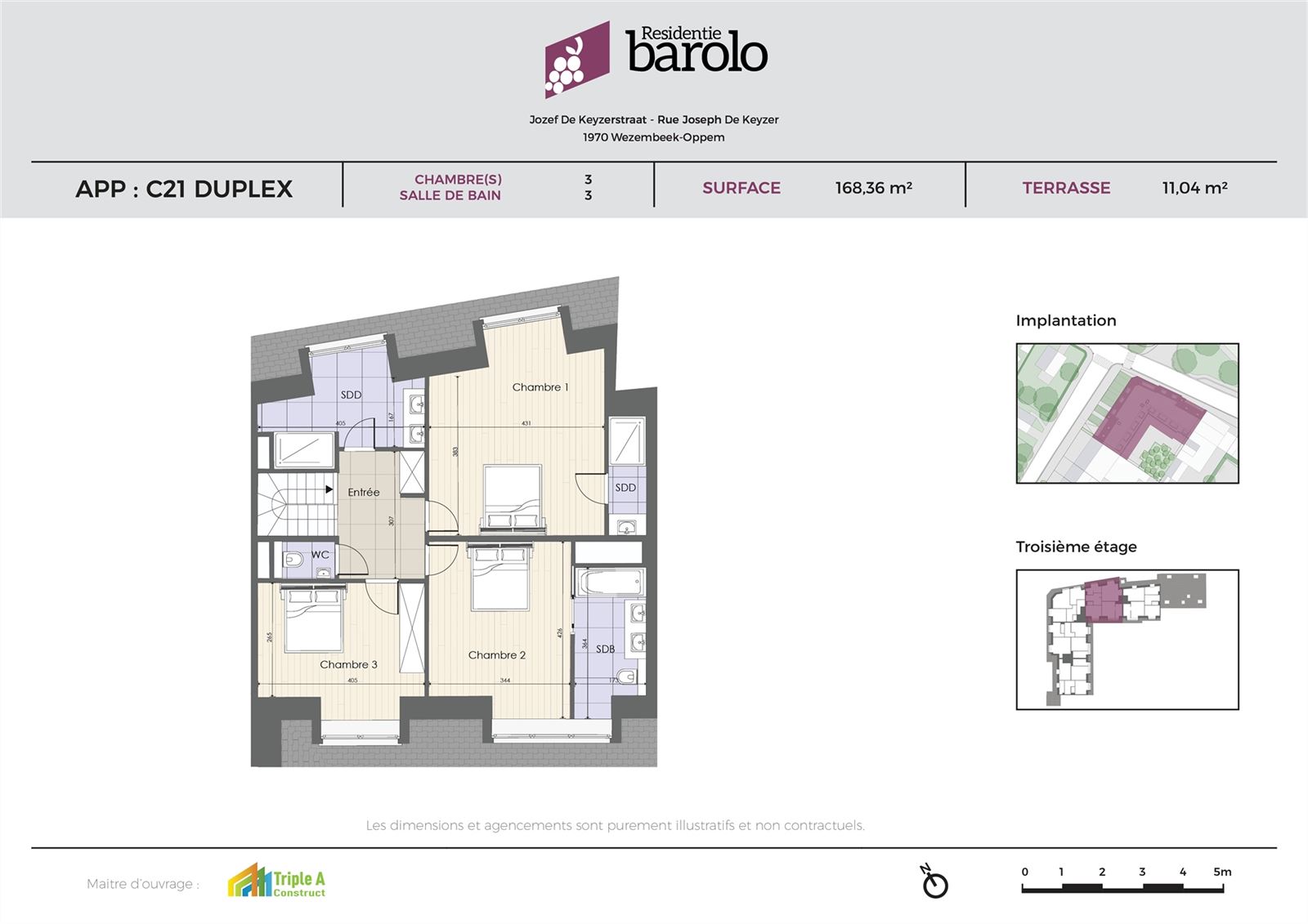 Apartment for sale in Wezembeek-Oppem with 3 bedrooms - photo 5