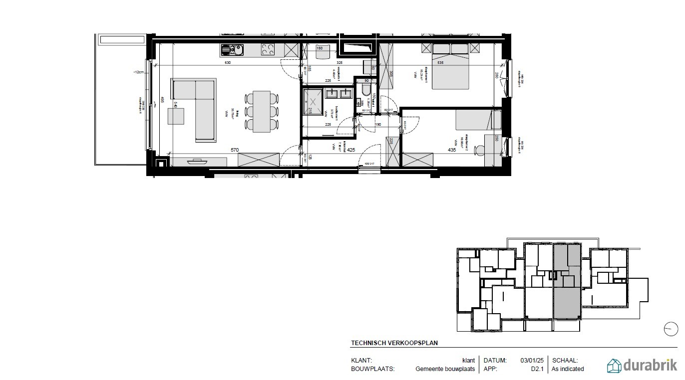 Appartement te koop in Berendrecht met 2 slaapkamers - foto 2