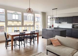 Uiterst aangenaam en volledig instapklaar gemeubeld appartement gelegen nabij Antwerpsestraat  grenzend aan Wilrijk en Berchem. Ca 90 m² bew...