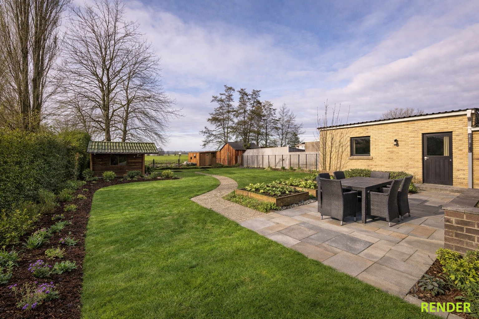 VERDER TE RENOVEREN GEZINSWONING OP PRACHTIG PERCEEL GROND 1.059 m² - foto 3