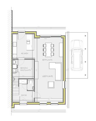 In het residentieel nieuwbouwproject 'Reynaert' in Zwevezele wordt deze duurzame halfopen projectwoning gecreëerd in een landelijke bouwstijl...