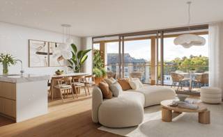 Cet appartement fait partie du projet de construction neuve "De Kaai" à Furnes.<br /><br />La vue sur le port de plaisance de Furnes, l'architecture moderne et le jardin intérieur commun de 1700 m² sont les atouts de cette résidence. Cet espace extérieur a été aménagé avec des plantes vertes et colorées, ainsi qu'un pavillon de jardin avec une cuisine extérieure.<br /><br />Les appartements sont équipés de systèmes économes en énergie pour le chauffage, l'eau chaude et la ventilation, conformes aux normes PEB et garantissant un faible niveau E. Grâce à une pompe à chaleur géothermique et un chauffage par le sol, vous bénéficierez également d'une chaleur respectueuse de l'environnement, uniforme et confortable, avec des coûts énergétiques réduits.<br /><br />L'appartement est situé au premier étage.<br /><br />Possibilité d'acheter une place de parking, un garage fermé et/ou une cave dans le complexe souterrain.<br /><br />Appartement : 89,1 m²<br />Terrasse : 13,6 m²