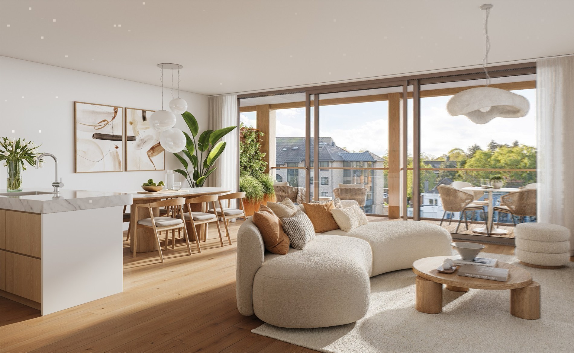 Newly built apartment with 2 bedrooms for sale in Veurne. - photo 2