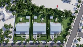 <p><strong>Verkaveling van drie loten voor vrijstaande eengezinswoningen op een mooie ligging in de Taxandrialaan in Beerse, een rustige eenrichtingsstraat, bereikbaar vanuit de Dageraadstraat.<br /></strong><br />Hier worden drie bouwgronden voor open bebouwing verkocht in wat momenteel nog een volledig bebost terrein is.</p>
<p>Dit perceel, lot 2 op bijgevoegd plan, heeft de volgende karakteristieken en verkavelingsvoorschriften:</p>
- Oppervlakte 1.165 m², 23 m breed en ongeveer 50 m diep<br />- De bouwzone bedraagt 17 op 17 meter, totaal 289 m²<br />- Maximumhoogte 7 meter ingeval van plat dak, 11 meter ingeval van zadeldak<br />- Inpandige garage in hoofdgebouw<br />- De verkavelingsvergunning voorziet het behoud van waardevolle eiken en sparren op het achterste perceelgedeelte.<br />- Een berging van 15 m² met een hoogte van 3 meter is toegestaan in het tuingedeelte.<br />- De aansluitingen voor elektriciteit en water zijn inbegrepen in de prijs.<br /><br />Het plan en de verkavelingsvoorschriften zijn te bekijken onder Plannen/Documenten<br /><br /><strong>Vermeldingen inzake bijzondere infoplicht</strong>: omgevingsvergunning stedenbouwkundige handelingen uitgereikt, woongebied, geen rechterlijke herstelmaatregel of bestuurlijke maatregel opgelegd, geen voorkooprecht ruimtelijke ordening, omgevingsvergunning voor verkavelen van gronden.