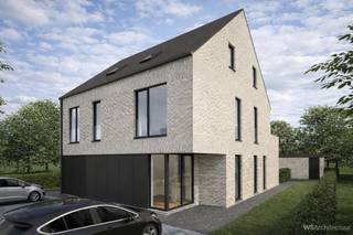 PLUSPUNTEN:<br />+ bewoonbare oppervlakte: ca. 98 m²<br />+ 2 volwaardige slaapkamers<br />+ Terras: ca. 16 m²<br />+ energiezuinig nieuwbouwappartement<br />+ kwalitatieve afwerking volgens lastenboek<br />+ ruime en lichtrijke leefruimte<br />+ moderne open keuken<br />+ Duplex (rechts)<br />+ rustige en aangename woonomgeving<br />+ instapklaar opgeleverd<br /><br />ALGEMEEN:<br />Bent u op zoek naar een ruim nieuwbouwappartement met twee slaapkamers, een aangenaam terras én alle hedendaagse comfort? Dan is dit duplex appartement aan de Tulpenstraat 1 in Oudsbergen beslist een bezoek waard.<br /><br />Dit elegante duplexappartement combineert een doordachte indeling met een hoogwaardige afwerking en een aangename woonbeleving. De verdeling over twee niveaus creëert een natuurlijke scheiding tussen wonen en rusten, wat zorgt voor extra privacy en een ruimtelijk gevoel.<br /><br />De lichtrijke leefruimte vormt samen met de open keuken het hart van de woning. Grote raampartijen zorgen voor een overvloed aan natuurlijk licht en versterken het open karakter. Het terras biedt bovendien een aangename buitenruimte waar u in alle rust kunt genieten. Dankzij de royale indeling is dit appartement ideaal voor zowel gezinnen als koppels die op zoek zijn naar extra comfort en leefruimte.<br /><br />Met een bewoonbare oppervlakte van circa 98 m² beschikt het appartement over twee volwaardige slaapkamers, een comfortabele badkamer, een afzonderlijk gastentoilet en een praktische berging. De afwerking gebeurt volgens het lastenboek, waardoor u kunt rekenen op een kwalitatief en instapklaar eindresultaat.<br /><br />Voor de afwerking wordt samengewerkt met gerenommeerde vakmensen:<br />Keuken: Keukenontwerper, Hasselt - budget van €15.000 incl btw<br />Badkamer: STG badkamers - budget van €8.500 incl btw<br />Vloeren: Impermo - budget van €50/m² incl. btw<br />Binnendeuren: Stevens houttechniek - budget van €350/deur incl btw<br /><br />De ligging in Oudsbergen vormt een bijkomende troef. U woont hier in een rustige omgeving met een vlotte verbinding naar winkels, scholen, horeca, sportfaciliteiten en de omliggende gemeenten.<br /><br />Dit appartement biedt de ideale combinatie van ruimte, comfort, energiezuinigheid en een aangename buitenruimte.<br /><br />INDELING:<br />+0: gemeenschapelijke inkomhal<br />+1: inkomhal, gastentoilet, leefruimte, open keuken, berging, terras<br />+2: nackthal, badkamer, 2 slaapkamers<br /><br />FINANCIERING:<br />Opgelet: voor onroerende goederen gelegen in België zijn uitsluitend Belgische hypotheken mogelijk. Maak tijdig een afspraak met uw financieel adviseur zodat u vooraf zicht heeft op uw mogelijkheden. Kandidaat-kopers die hun financiële situatie reeds hebben voorbereid, genieten vaak een streepje voor.<br /><br />SUCCESVOL VERKOPEN?<br />Dankzij succesvolle transacties zijn wij steeds op zoek naar nieuw aanbod voor onze zoekende kandidaat-kopers en huurders. Overweegt u te verkopen of te verhuren? Informeer vrijblijvend naar onze werkwijze.<br /><br />HOUD ME OP DE HOOGTE:<br />Niet gevonden wat u zocht? Schrijf u gratis in op onze website zodat u vrijblijvend op de hoogte wordt gebracht van nieuw aanbod:<br />https://www.immosign-plus.be/nl/hou-me-op-de-hoogte/<br /><br />Heeft u interesse in dit ruime nieuwbouwappartement met tuin in Oudsbergen? Contacteer ons via +32 89 87 03 67 of mail naar info@immosign-plus.be voor een vrijblijvende afspraak.