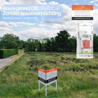 Ruime bouwgrond OB zonder bouwverplichting– 10a81ca – Pandhoevestraat, Begijnendijk In een recente en kleinschalige verkaveling in de...