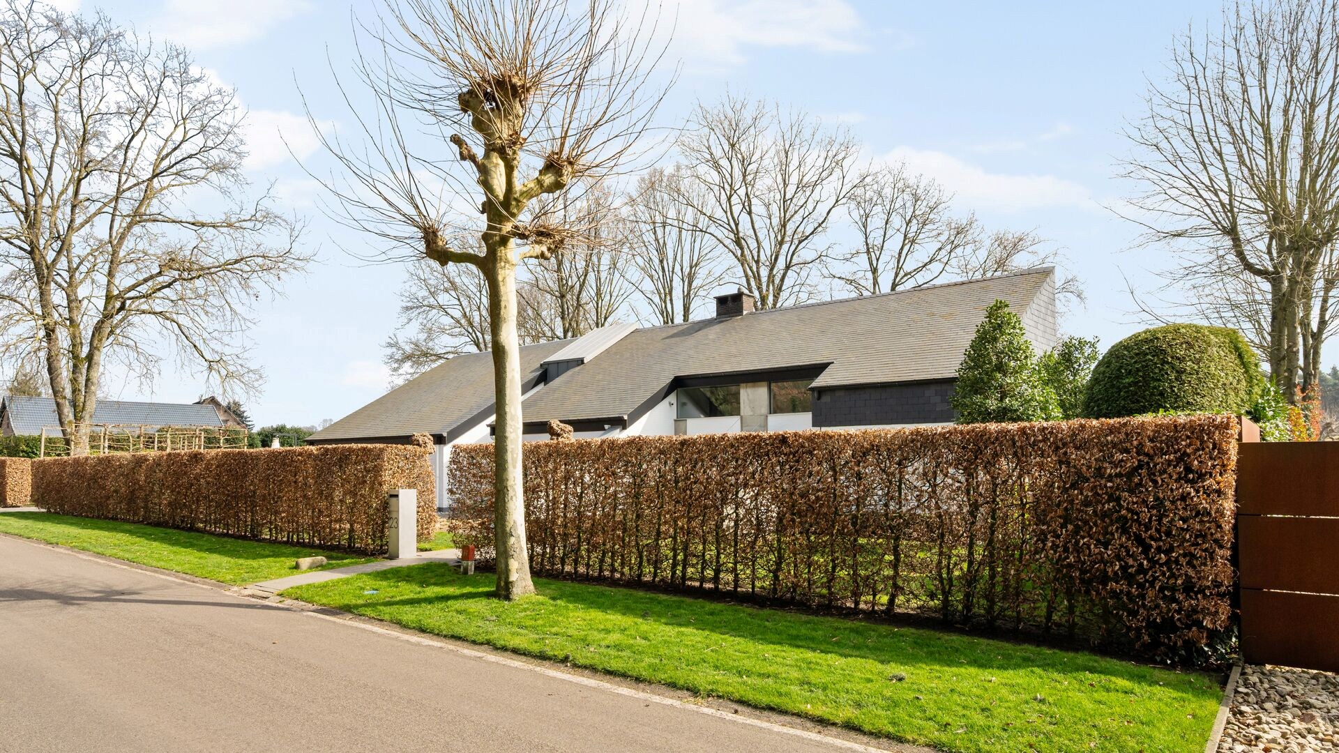 Exclusieve architecturale villa op toplocatie en prachtige tuin op een perceel van 3364m² in Zutendaal. - foto 2