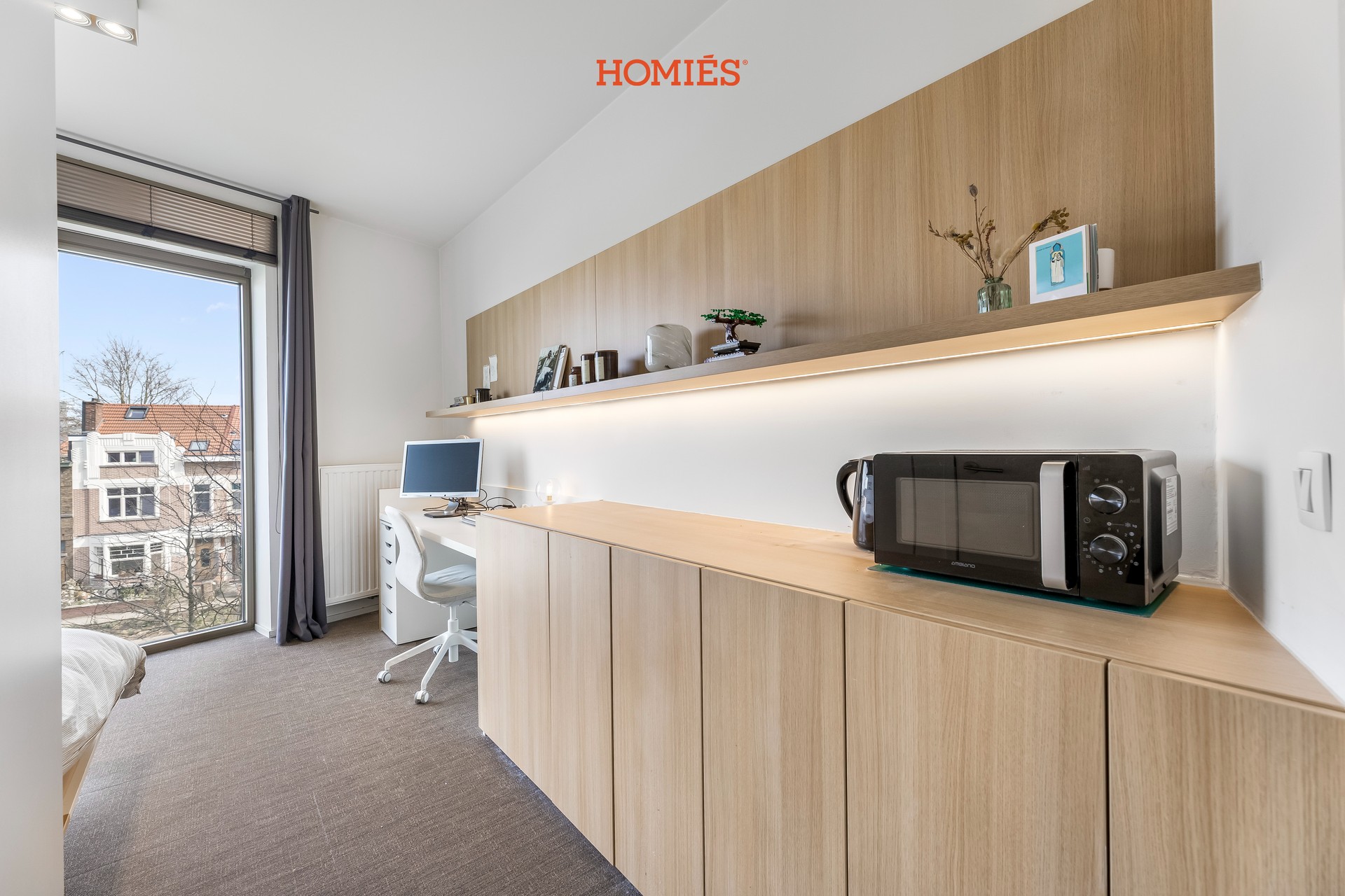 Instapklare studentenkamer met eigen sanitair op topligging - foto 4