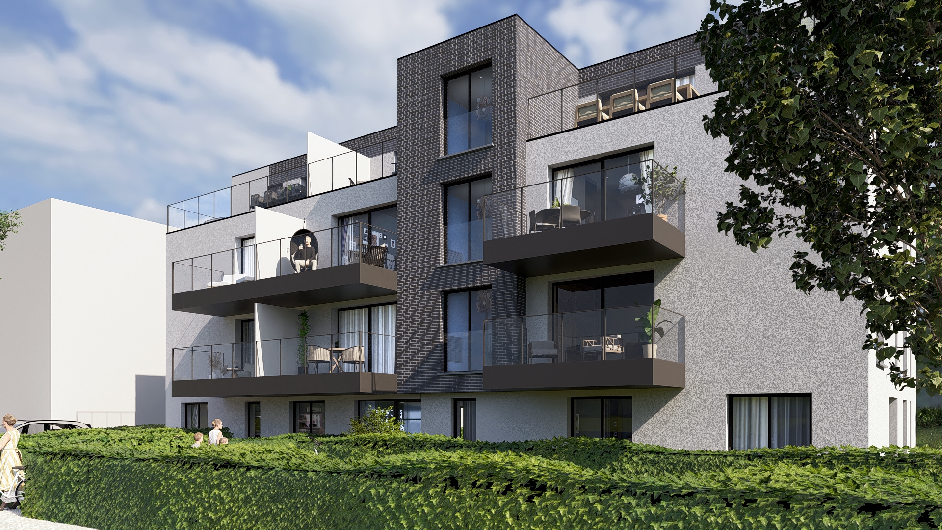 Appartement met groot terras, parking en kelderberging - foto 4