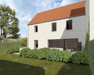 -- Stijlvol wonen in energiezuinige perfectie --<br /><br />Dit nieuwbouwproject omvat zeven stijlvolle woningen met een speelse en hedendaagse architectuur. De combinatie van doordachte vormgeving en praktische indeling zorgt voor een aangename en comfortabele woonbeleving.<br /><br />Elke woning wordt gerealiseerd met oog voor detail en volgens de regels van goed vakmanschap. Er wordt gewerkt met kwalitatieve materialen en een zorgvuldige afwerking, volledig conform het lastenboek.<br /><br />Dit project biedt je een ideale balans tussen esthetiek, kwaliteit en wooncomfort, perfect voor wie op zoek is naar een thuis in een rustige, aangename en kindvriendelijke omgeving.<br /><br />=> BEN-woning<br />Alle woningen worden BEN (Bijna Energie Neutraal) met een E-peil kleiner of gelijk aan E30. BEN-woningen verbruiken weinig energie voor verwarming, koeling, warm water en ventilatie. De energie die ze toch nodig hebben, wordt uit groene hernieuwbare energiebronnen gehaald.<br /><br />=> Afwerking<br />De woningen kunnen casco plus of volledig afgewerkt conform het lastenboek gekocht worden.<br />De geadverteerde prijs op de website is casco plus<br /><br />=> Indeling woning 6<br />-- Gelijkvloers: inkomhal, apart toilet, leefruimte met keuken en berging;<br />-- Verdieping: overloop, apart toilet, berging, drie slaapkamers en badkamer;<br />-- Zolder.