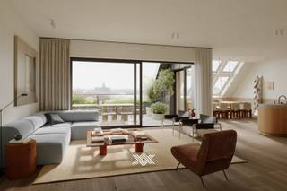 Deze penthouse van 143 m² beschikt over een lichtrijke eet- en leefruimte met zuidgeoriënteerd terras van liefst 26 m² met zicht op de Gentse Skyline en het nieuwe stadspark. De inkomhal biedt plaats voor een vestiairekast en sluit aan op de eet- en leefruimte voorzien van een open keuken met kookeiland en een praktische berging. Via de nachthal heeft u toegang tot de wasplaats en een eerste badkamer. Verder beschikt deze uitzonderlijke penthouse over drie ruime slaapkamers en een tweede badkamer. <br /><br />Met +7.700 m² nieuw parkgebied biedt O’Vert een thuis voor jong en oud met een gevarieerd aanbod van appartementen. <br /><br />Dankzij de nieuwe Verapazbrug werd de stadsring R40 verlegd via de Afrikalaan. Dok Noord kreeg hierdoor een autoluwe kade met éénrichtingsverkeer en heel veel bijkomend groen. <br /><br />O'Vert krijgt een aansluiting op het Gentse warmtenet en geavanceerde ventilatiesystemen. Ondergrondse parkeervoorzieningen bieden een droge en veilige toegang tot uw nieuwe thuis temidden het groen. De combinatie van een topligging, hoogwaardige architectuur en duurzame technieken maakt O'Vert bijzonder aantrekkelijk voor zowel eigenaars-bewoners als investeerders.<br /><br />Verlaagd BTW-tarief van 6% mogelijk op de volledige constructiewaarde, nu ook voor investeerders.<br /><br />Het volledige aanbod van O'Vert vind je enkel bij Landbergh in het kantoor in Gent, steeds welkom voor een persoonlijke, vrijblijvende afspraak.
