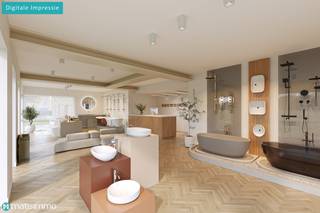 RUIM HANDELSPAND (SHOWROOM/BUREAU EN ZEER GROOT MAGAZIJN) MET VEEL MOGELIJKHEDEN TE BILZEN<br /><br />*** Bekijkt U dit handelspand via een aanverwante website? Surf dan naar https://matisimmo.be/nl/aanbod/4339759/handelspand-te-koop-in-3740-bilzen-hoeselt en klik op volgende link voor het INTERACTIEF GRONDPLAN: https://grondplan.matisimmo.be/grondplan/?map=BilzenSchoolstraat36 ***<br /><br />Dit ruim handelspand is gelegen in Schoonbeek, een deelgemeente van Bilzen, op slechts 10 minuten rijden van het gezellige stadscentrum. Het pand is omgeven door diverse faciliteiten waarbij veel passage is (denk hierbij aan sporthal, dokter, bakker, eetgelegenheden, ...), hierdoor geniet men van een goede visibiliteit. Omliggende steden en de op- en afritten zijn vlot bereikbaar wat zeker een groot pluspunt is.<br /><br />Het pand is functioneel ingedeeld met aan de voorzijde een aantrekkelijke ruimte die perfect kan dienen als showroom of kantoorruimte. Verder zijn er momenteel 2 bureauruimtes, een praktische keukenhoek en apart toilet. Aan de achterzijde bevindt zich een zeer ruim magazijn, ideaal voor opslag of diverse professionele activiteiten. Een groot pluspunt hierbij is dat aan de achterzijde een hoge sectionale poort voorzien is waardoor laden en lossen vlot en efficiënt kan verlopen.<br /><br />De gelijkvloerse verdieping beschikt over een totale oppervlakte van ca. 255 m² en biedt tal van mogelijkheden afhankelijk van de invulling van uw zaak.<br /><br />Daarnaast is er een ruime kelderverdieping aanwezig van ca. 137 m², die bijkomende opslagruimte voorziet.<br /><br />Tot slot beschikt het handelspand over parkeerplaatsen aan de voorzijde van het gebouw en een garagebox aan de achterzijde die bij aan te kopen is.<br /><br />Wilt u graag dit handelspand bezichtigen en de mogelijkheden zelf bekijken? Neem dan vrijblijvend contact op met ons kantoor via 089/44.00.00 of info@matisimmo.be<br /><br />De vermelde woonoppervlakte is steeds de bruikbare vloeroppervlakte overgenomen uit het EPC-verslag.<br /><br />Bestuursmaatregelen in het maatregelenregister: nee<br /> 