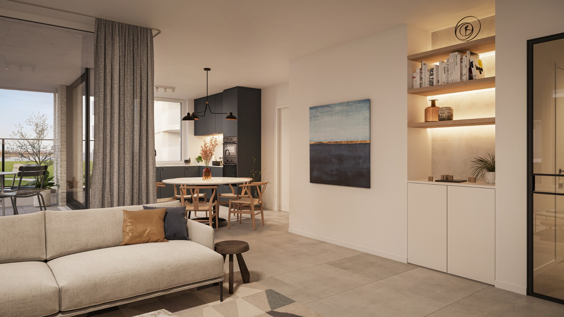 3-slaapkamerappartement in nieuwbouwresidentie Bonaire aan de Spuikom van Bredene - foto 1