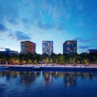 <p>In het prestigieuze nieuwbouwproject The Banks wacht dit uitzonderlijke penthouse op de bovenste verdieping op u. U geniet hier van een panoramisch uitzicht over Brussel en het water, in een stijlvolle setting tussen Tour & Taxis en het KBC-hoofdkantoor.<br /><br />✔ 3 ruime slaapkamers<br />✔ Open leefruimte met veel lichtinval<br />✔ Terras met 180° uitzicht op stad en kanaal<br />✔ Grote raampartijen en hoogwaardige afwerking<br />✔ Rustige binnentuin voor bewoners<br />✔ Uitzicht op het toekomstige Centre Pompidou-Kanal<br />✔ Heraangelegde wandelkaaien en nieuwe fietsbrug in de buurt<br /><br />Uitstekende investeringskans met hoge huuropbrengst én toekomstwaarde<br />Aankoop mogelijk aan 6% btw (onder voorwaarden)<br /><br /> Meer info: https://bit.ly/3UJPhLB</p>