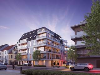 Nous sommes fiers de vous présenter la Résidence « Skyfall », un projet résidentiel élégant et contemporain situé à l’angle de la Koninginnelaan et de la Duinenweg à Middelkerke. Ce bâtiment à l’architecture moderne se distingue par son style actuel et son agencement soigneusement étudié. En sous-sol, une vaste cave répartie sur deux niveaux est accessible via un monte-voitures et offre seize garages ainsi qu’un local à vélos pratique. Un second local à vélos commun est également prévu au rez-de-chaussée, augmentant encore le confort des résidents. Grâce à son excellente situation, vous vous trouvez à distance de marche du centre-ville et à proximité immédiate de la digue, vous permettant de profiter pleinement à la fois du calme et de l’animation. Ce studio est situé au rez-de-chaussée. Ne manquez pas cette opportunité unique d’investir ou d’habiter dans un projet contemporain bénéficiant d’un emplacement de premier choix.