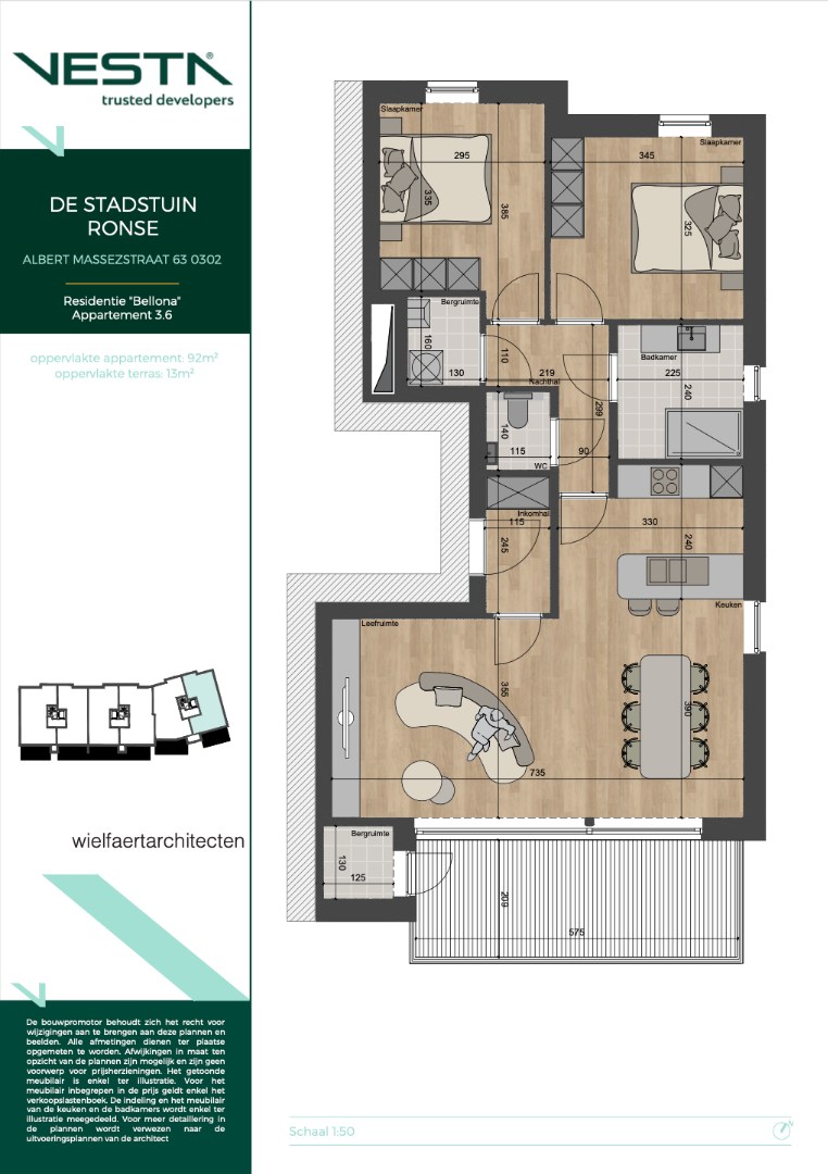 Appartement à vendre à Renaix avec 2 chambres - photo 3