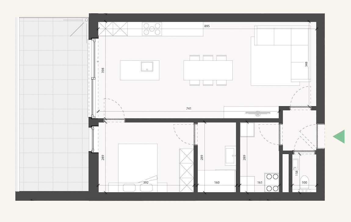 Apartment for sale in Malle with 1 bedroom - photo 3