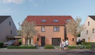 BINNENKORT TE KOOP - ZELE: landelijk gelegen halfopen nieuwbouwwoning op 624 m2 grond met uitgestrekt landelijk uitzicht - Indeling: gelijkvloers: inkomhal met toilet, ruime living met grote ramen die uitzicht bieden over de velden, ingerichte keuken met eiland (AEG-toestellen), berging/technische ruimte - 1ste verdieping: 3 slaapkamers, apart toilet en badkamer met ligbad en grote inloopdouche - dakverdieping: zolder en mogelijkheid om 2 extra kamers met badkamer te voorzien (meerprijs op aanvraag) - vloerverwarming op gelijkvloers en verdieping via warmtepomp, ventilatie D, zonnepanelen - oprit en terras inbegrepen - 6% btw-tarief op de ruwbouw mogelijk (afhankelijk van de situatie van de koper)