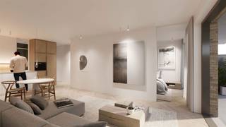 <span><strong>SINT-JANS-MOLENBEEK </strong></span>: 1-slpk appartement met ruim terras (15m²) en zicht op het kanaal. Zijn geen klassiekers. Dankzij de slimme indeling, grote ramen en een volledig doorzichtwordt een ruim gevoel gegeven aan het appartement. Future Proof gebouwd. Individuele warmtepomp, vloerverwarming en zonnepanelen om EPC A te garanderen. Kelder € 5.000. Parking optioneel. Registratierechten en btw op de constructies. TREVI : 02.340.24.73 - new@trevi.be