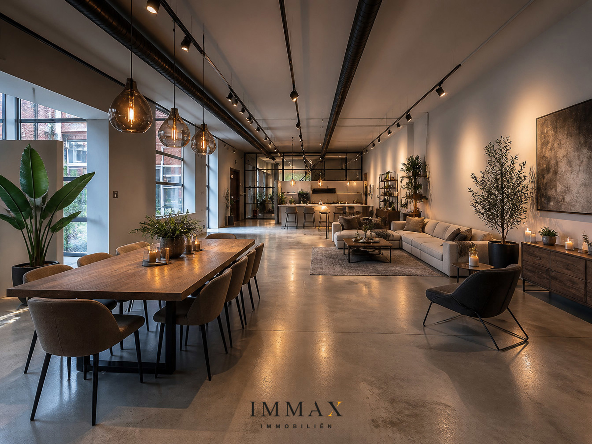 Exclusieve woonloft met royale leefruimtes en zicht op patio - foto 1
