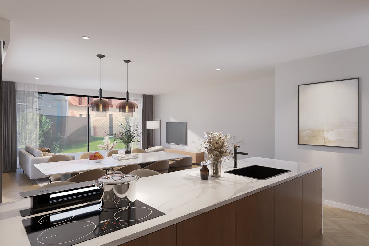 New construction project in Genk with 3 houses and 5 apartments - photo 2