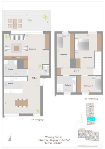 Duplex stapelwoning W1.5 met 3 slaapkamers - foto 5