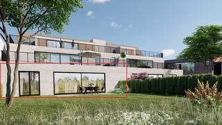 Gelijkvloers appartement 182m² met 3 slaapkamers, dressing, 2 badkamers en een privatief terras en tuin van 127m² gelegen in een nieuw project op een toplocatie in het hartje van Schoten. Op 50 meter van het marktplein en nabij alle winkels, openbaar vervoer, enz…<br />           <br />Dit project zal voorzien zijn van 7 ruime luxueuze appartementen met mogelijkheden van 121m² tot 182m².  Aan al deze appartementen zullen er zeer ruime zonneterrassen voorzien worden met oppervlakten van maar liefst 34m² tot 88m²!!<br /><br />Kopen aan 6% BTW ipv 21% ? Voor dit project is het nog mogelijk. Vraag hiervoor naar de voorwaarden.<br />                                                                                             <br />De eeuwenoude Schotense dorpswoningen op de hoek van de Gelmelenstraat en Vordensteinstraat krijgen opnieuw hun oorspronkelijke functie. Exclusief wonen op een historische locatie met zicht op monument Gelmelenhof en met de wekelijkse markt handig vlakbij? Het kan binnenkort ! De werken starten in juni 2022. De verkoop is exclusief gestart door Verlat Immobiliën nv medio januari 2022.<br /><br />DEZE APPARTEMENTEN ZULLEN VOLLEDIG AFGEWERKT WORDEN MET HOOGWAARDIGE  MATARIALEN. De indeling en afwerking kan momenteel nog vrij bepaald worden door de koper indien deze uiteraard technisch uitvoerbaar zijn.<br /><br />Woordje uitleg over dit uniek project:<br />Zijde Gelmelenstraat 81-83:<br />“Van de twee als dorpsgezicht beschermde woningen in de Gelmelenstraat 81-83 zullen we de charmante gevels in ere herstellen. Tot en met het buitenschrijnwerk zullen ze er straks net zo uitzien als toen ze destijds gebouwd werden. Zelfs de originele slagluiken worden opnieuw geplaatst. In de ramen komt uiteraard isolerend glas. Het nieuwe dak zal gelegd worden met Boomse pannen zoals nu. Het Agentschap Onroerend Erfgoed gaf gunstig advies over dit restauratieproject. Binnenin worden het pareltjes vol hedendaags comfort en dat op een historische locatie in het centrum.”<br /><br />Zijde Vordensteinstraat 3:<br />Om de hoek in de Vordensteinstraat voorzien de bouwheer Van Gastel en architect Erik Block een volledige nieuwbouw met vijf appartementen. De totaal versleten en weinig waardevolle panden die er stonden, waren rijp voor de sloop, wat intussen gebeurd is met uiterste zorg voor de monumentale gevels. Tussen beide vrijstaande gebouwen komt de inrit naar de gezamenlijke ondergrondse parking voor acht auto’s en 28 fietsen.<br /> <br />“Het uitzicht van het volledig nieuwe gedeelte is bewust sober gehouden om niet in concurrentie te gaan met het historische gebouw van de Gelmelenstraat. De beschermde hoekwoning behoudt haar traditionele rode baksteen in de gevel. Voor het nieuwe stuk hebben we voor een niet-dominante lichte gevelsteen gekozen”, toont architect Erik Block op het ontwerp.