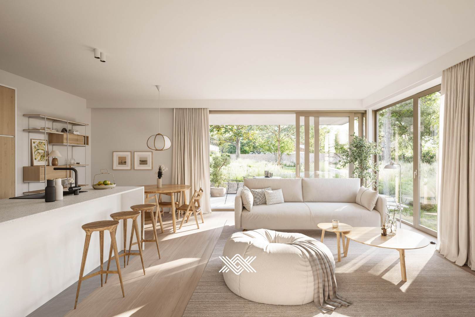 Gelijkvloers appartement met twee slaapkamers - foto 1